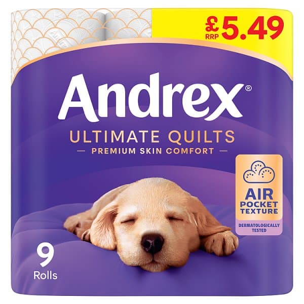 Andrex Ultimate Quilts Toilet Tissues 9 rolls