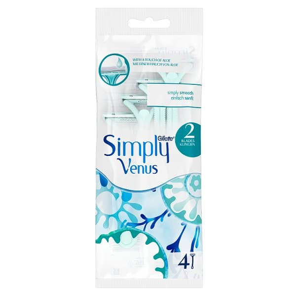 Simply Venus Disposable Razors x4