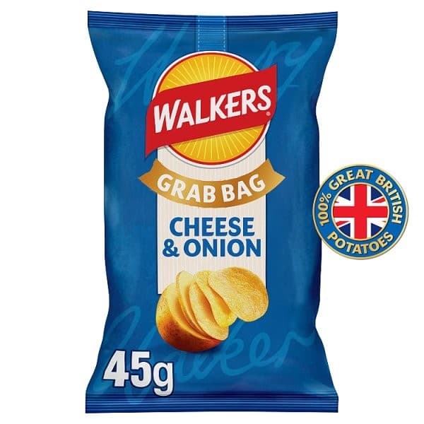 Walkers Cheese & Onion Grab Bag 45g